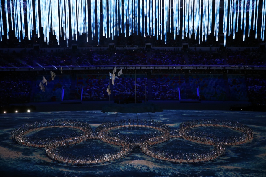 The 2014 Sochi Olympics closing ceremony. Image: Matthew Stockman/Getty