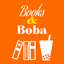 Books & Boba podcast logo.