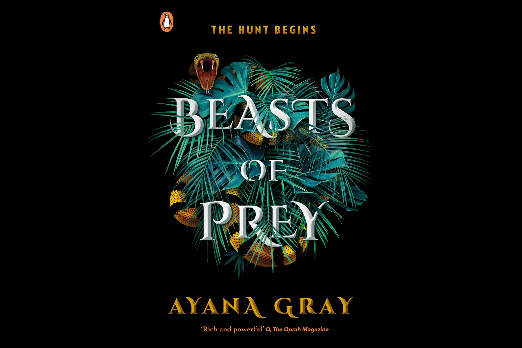 An image of the cover of Beasts of Prey by Ayana Gray on a black background